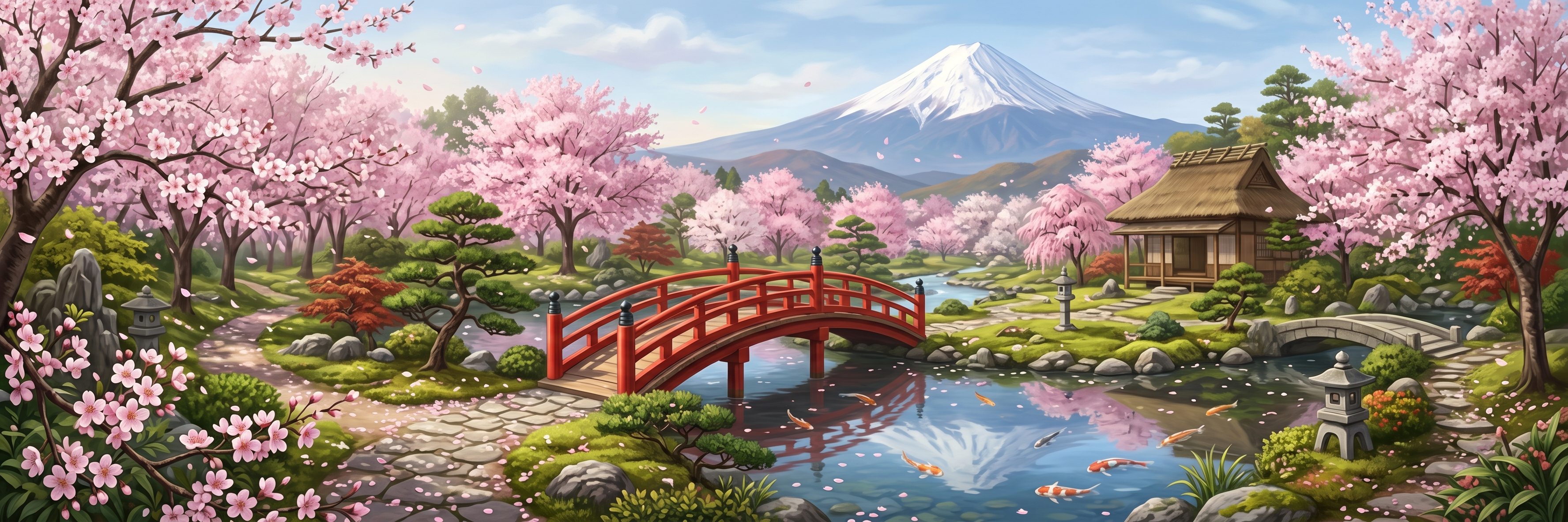 Blossom cherry blossom mural