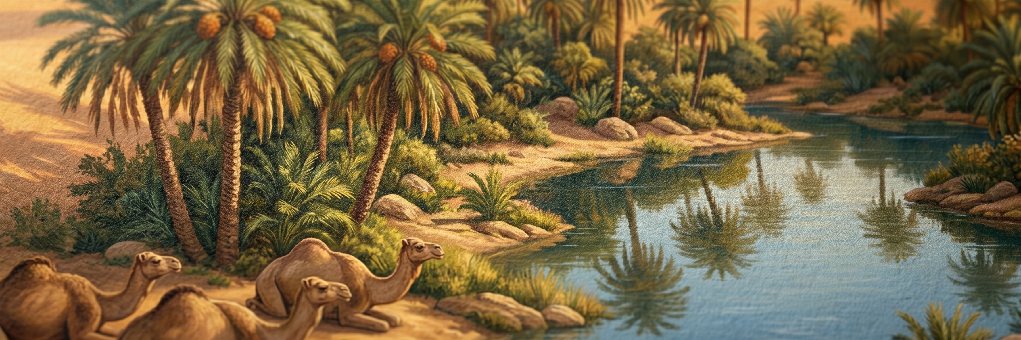 Desert Oasis matte paper close-up