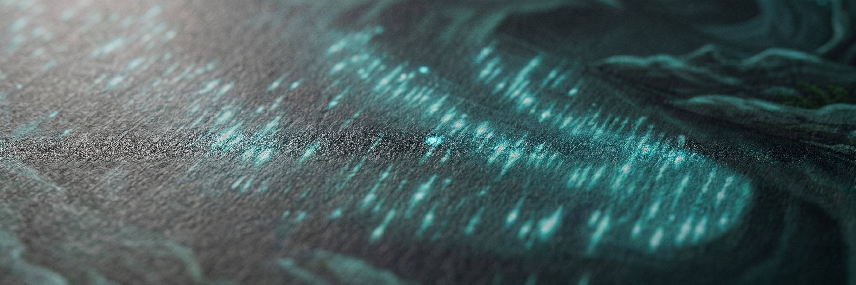 Glowworm Grotto matte paper close-up