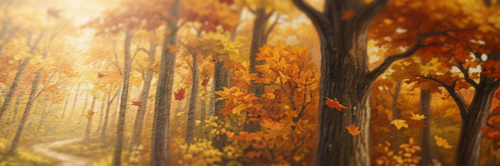 Golden Woods matte paper close-up