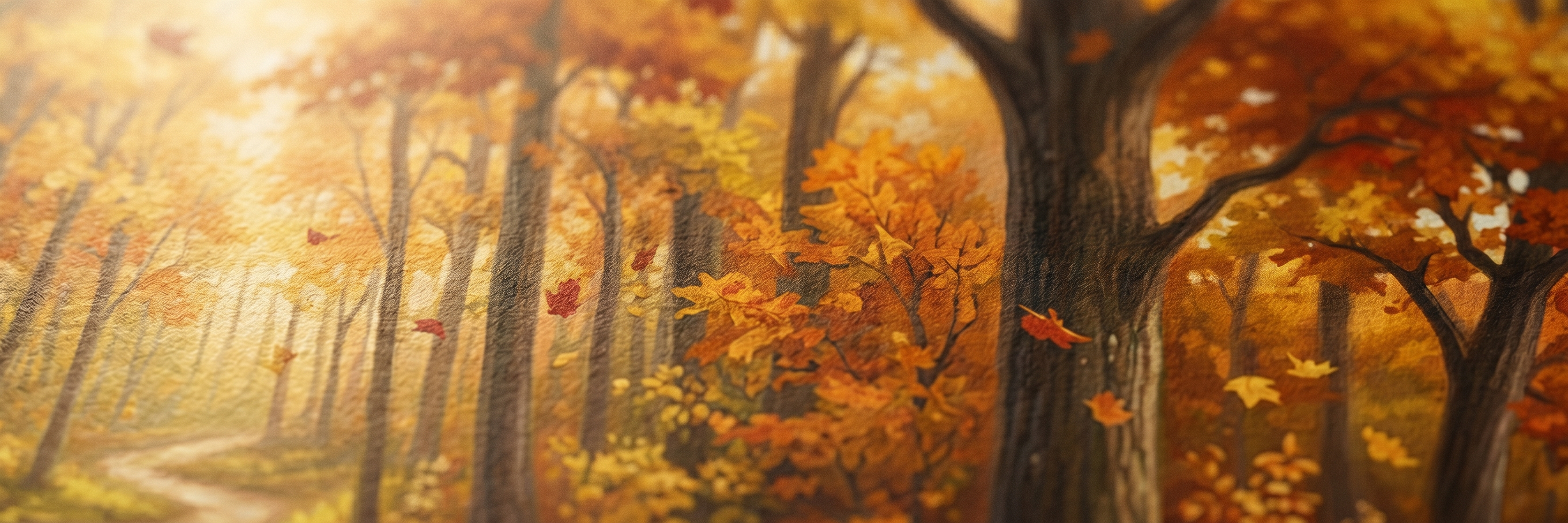 Golden Woods matte paper close-up