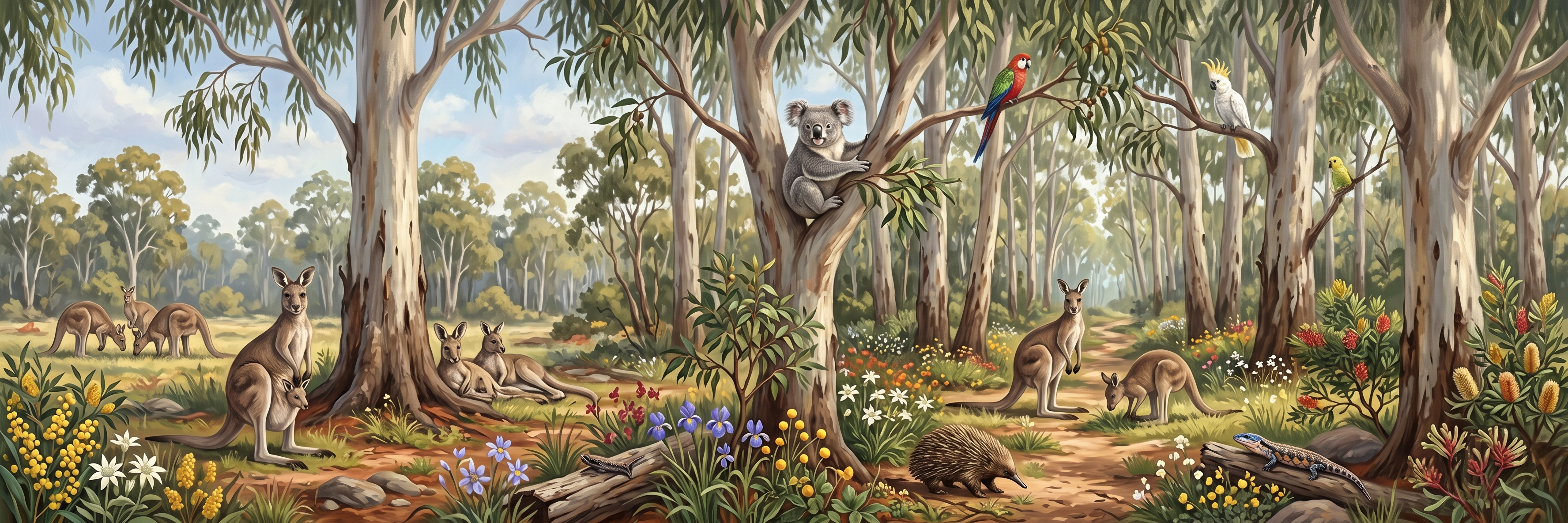 Gumnut Gully bush mural