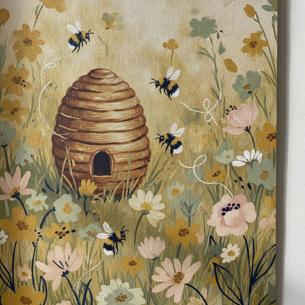 Honey Meadow matte paper close-up