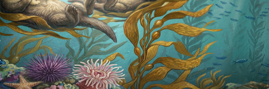 Kelp Forest matte paper close-up