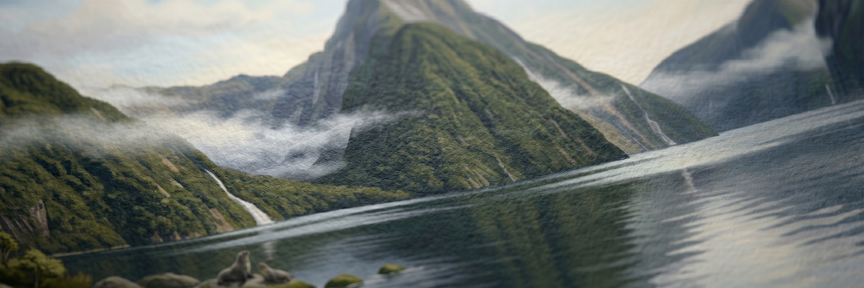 Mitre Peak matte paper close-up