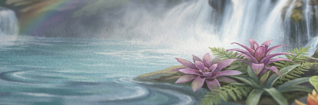 Rainforest Falls matte paper close-up