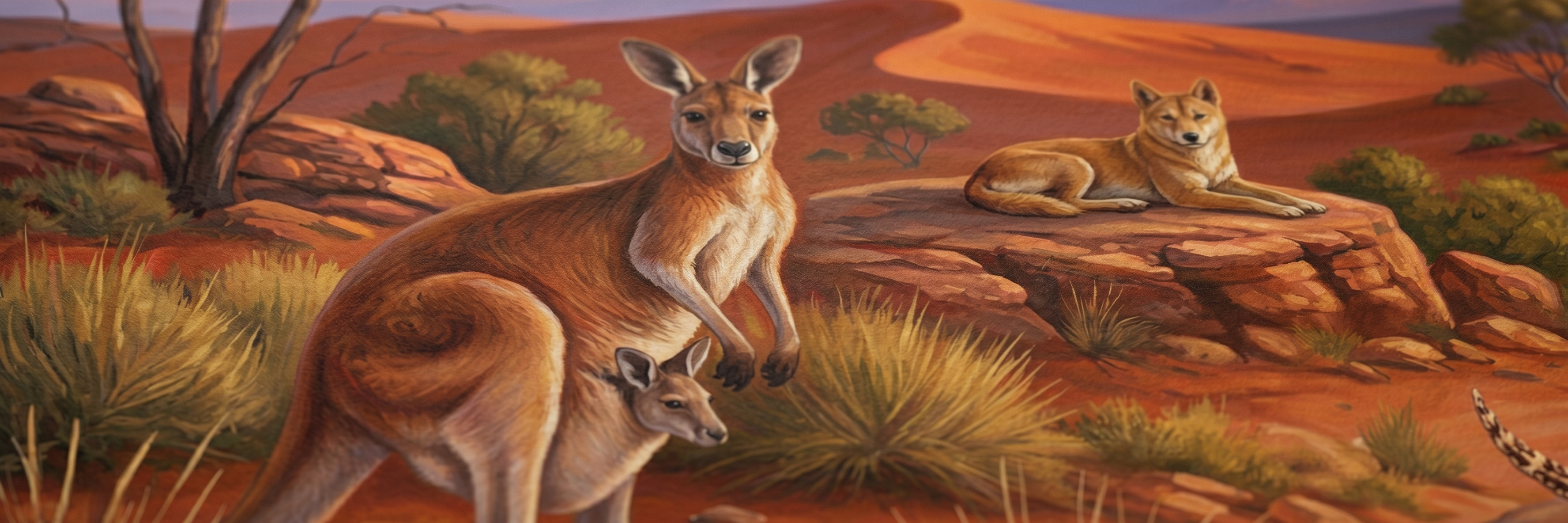 Red Centre matte paper close-up