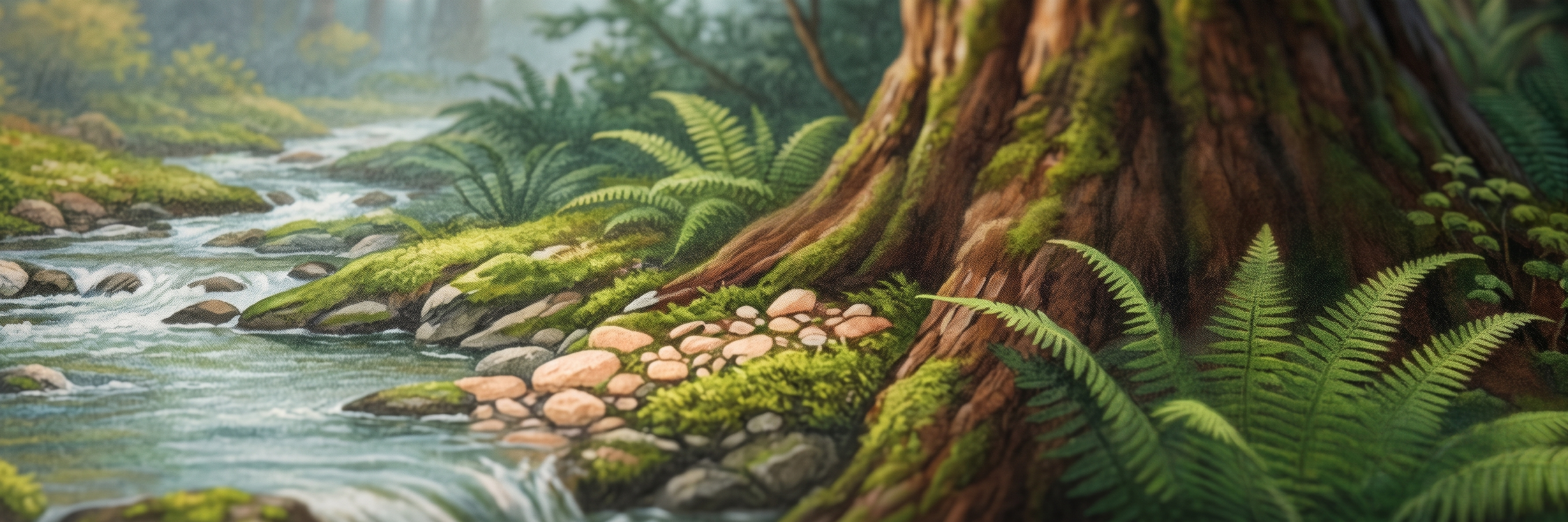 Redwood Giants matte paper close-up