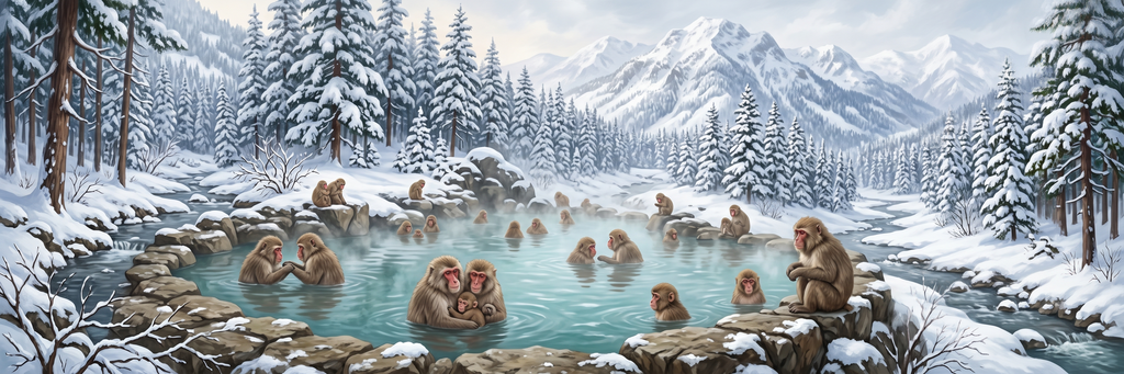Snow Monkeys mural
