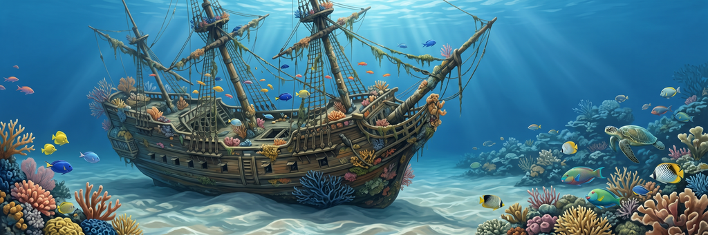 Sunken Treasure mural