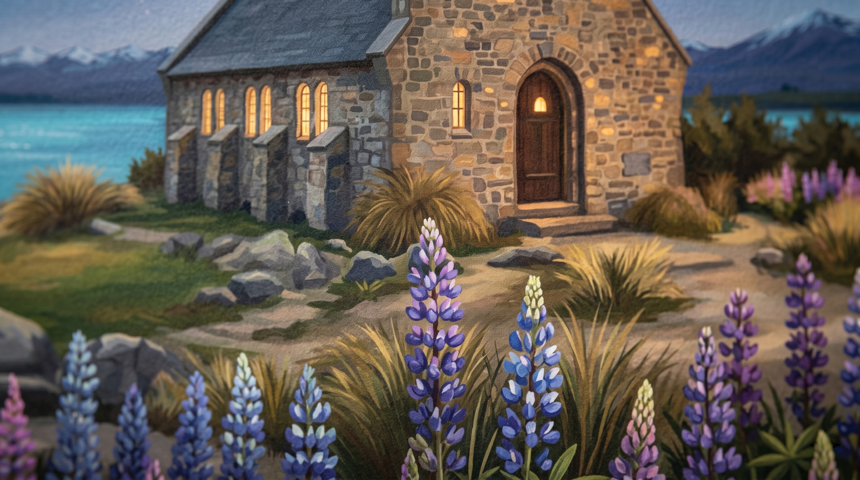 Tekapo Stars matte paper close-up