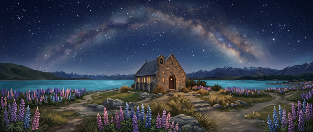 Tekapo Stars mural
