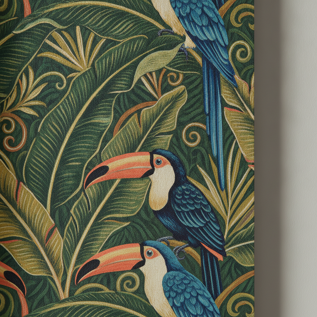 Toucan Canopy matte paper close-up