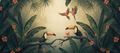 Toucan Canopy rainforest mural