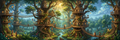 Treehouse Village mural