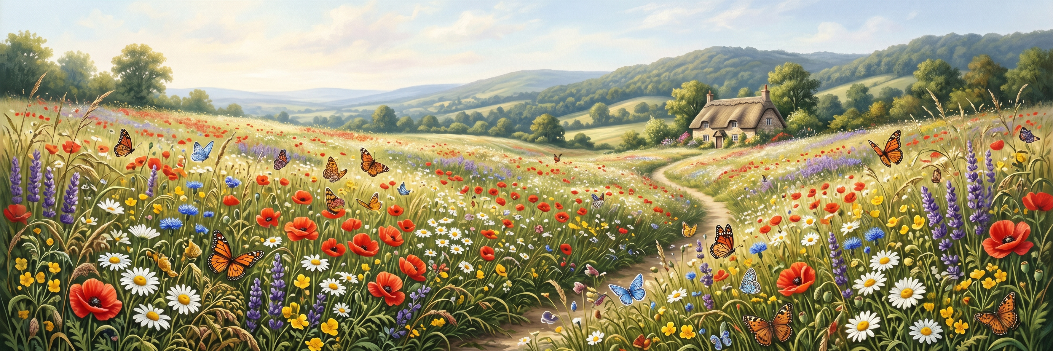 Wildflower Meadow mural