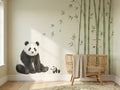 Bamboo Hollow Standard Pack — the full painterly lifestyle scene with adult panda, baby panda, bamboo stalks, leaves and butterflies